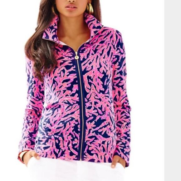 Lilly Pulitzer Tops - Lilly Pulitzer Leona Jacket Top Did You Catch That